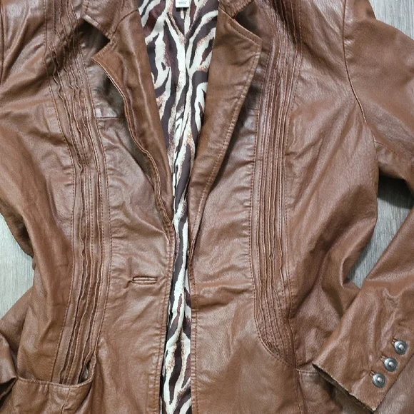 Denim&Co leather jacket - Picture 4 of 14